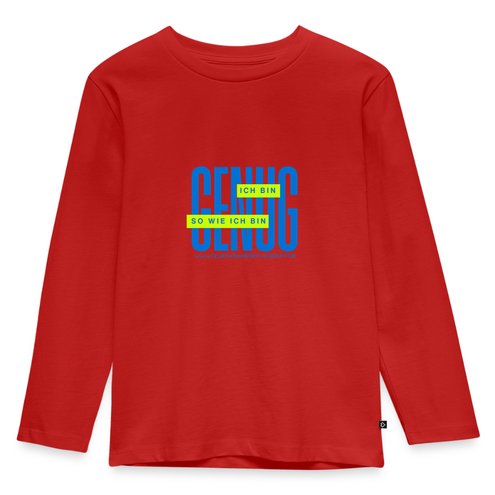 Langarmshirt für kleine Glückskrieger - red