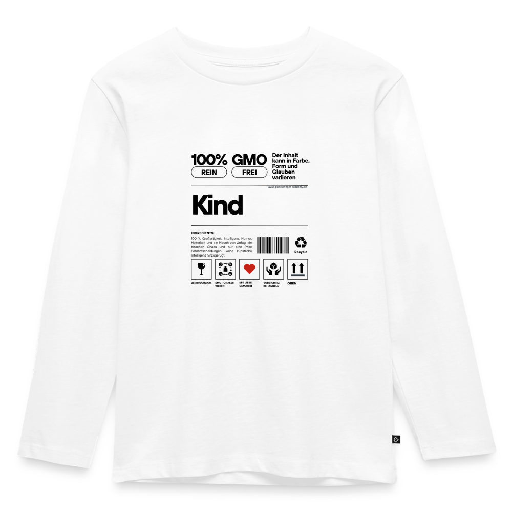 Langarmshirt für kleine Glückskrieger - white