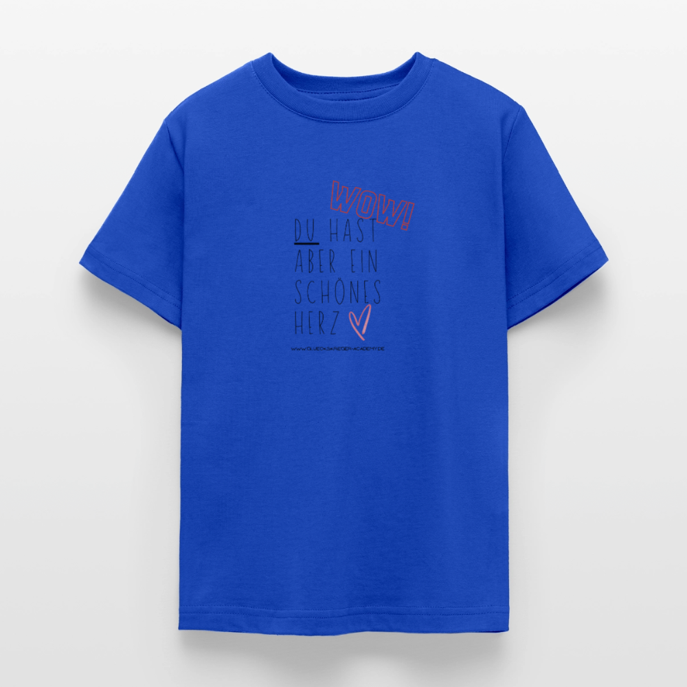 T-Shirt für Teens- Herz - royal blue