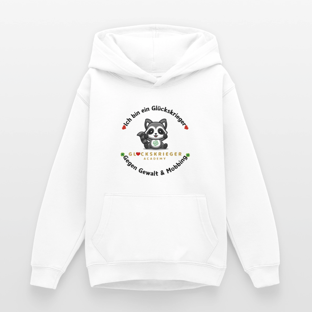 Teen Glückskrieger Hoodie – Wärme & Stärke für jeden Tag - white