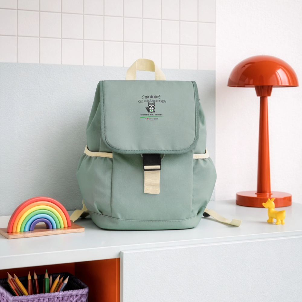 Kinder Rucksack – Mut & Selbstvertrauen für jeden Tag - stonewash green