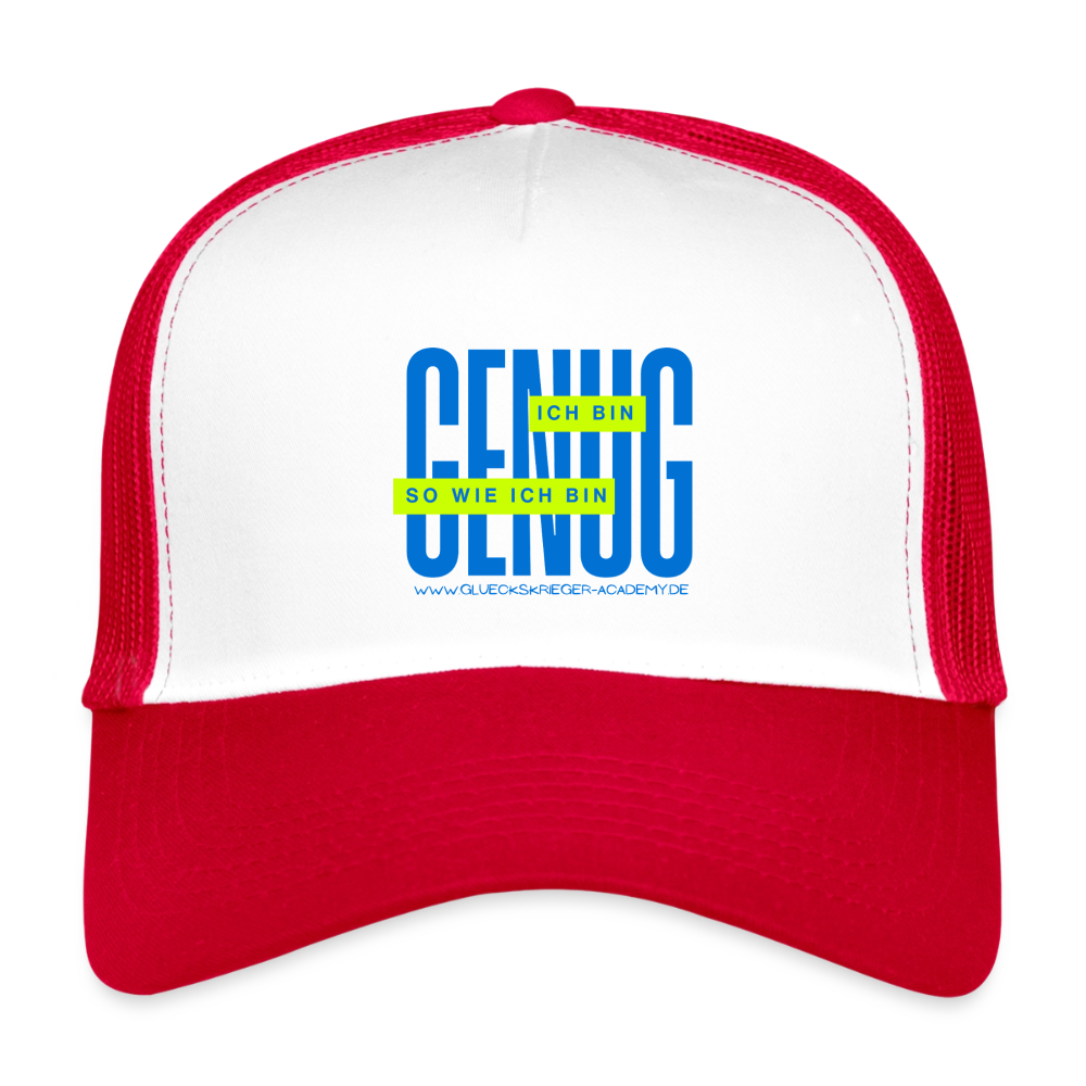 Kids’ Trucker Cap-Genug - white/red