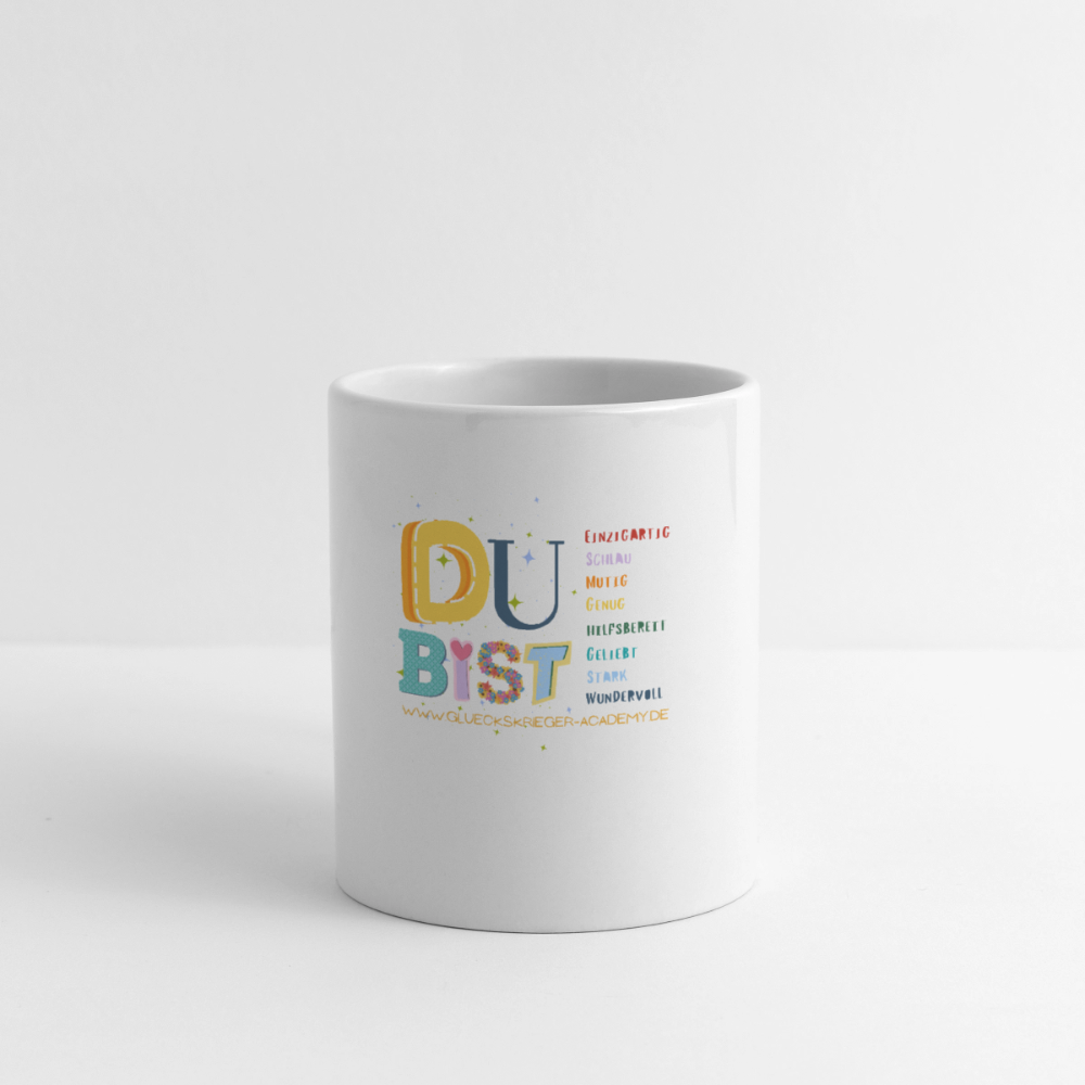 Glückskrieger Tasse – Dein täglicher Begleiter - white