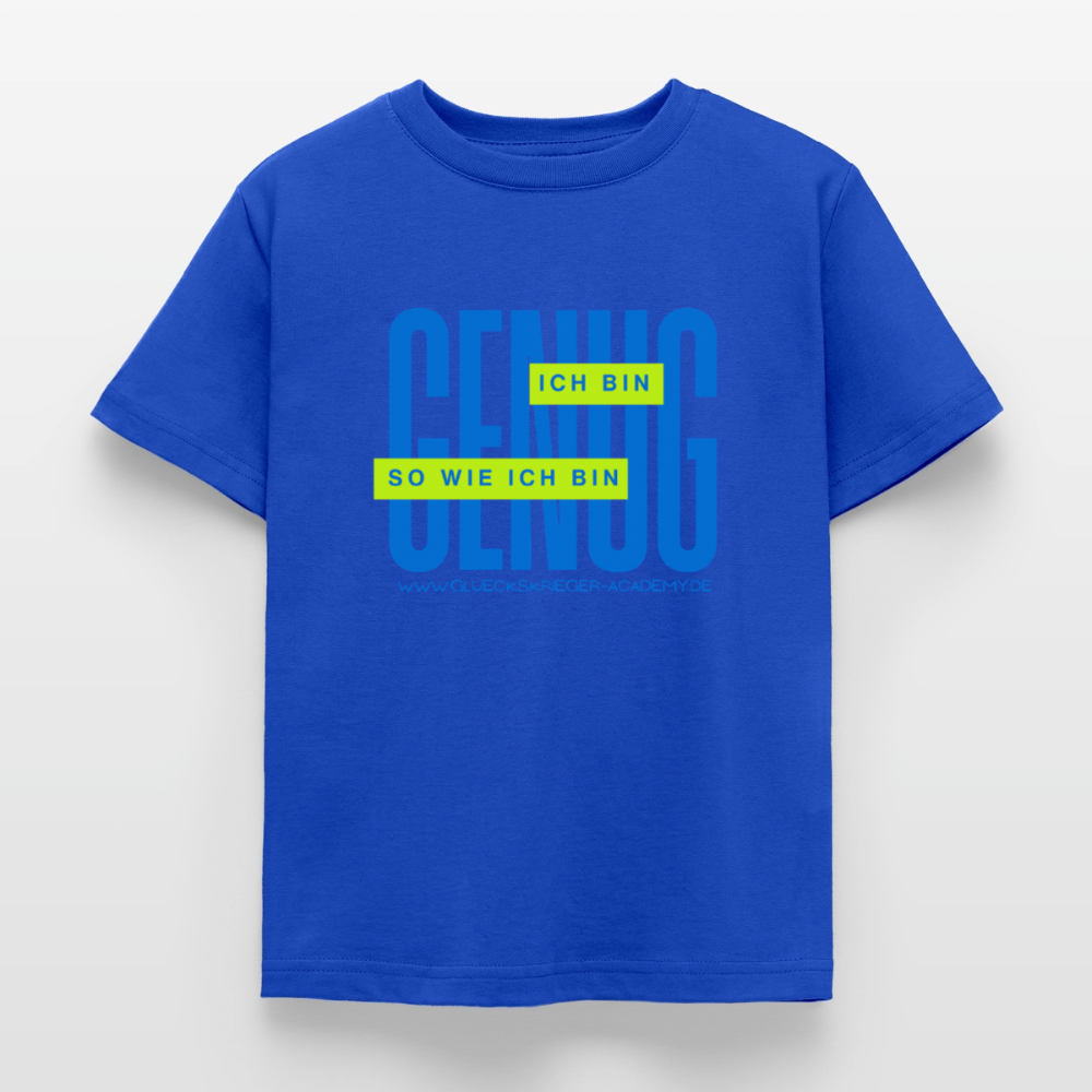 Kinder Shirt - Definition Glückskrieger - royal blue
