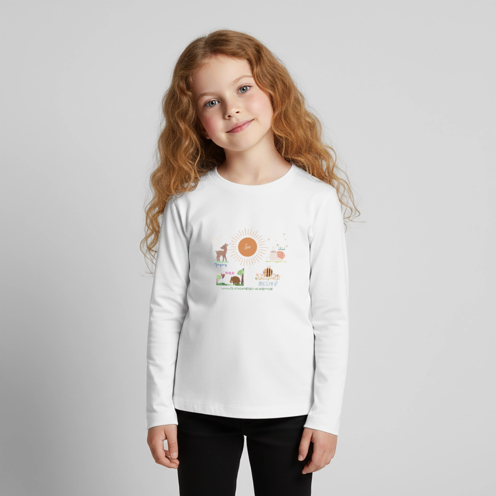 Langarmshirt für kleine Glückskrieger - white