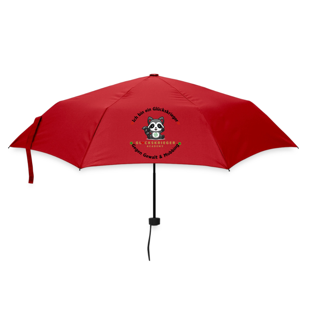 Glückskrieger Regenschirm – Stark durch jedes Wetter - red