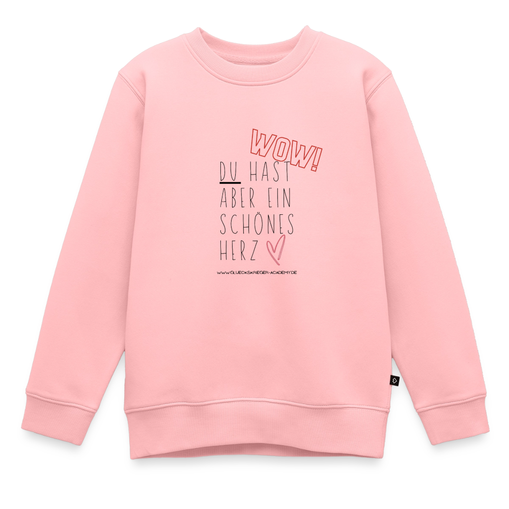Glückskrieger Kinder Pullover – Herz - rose