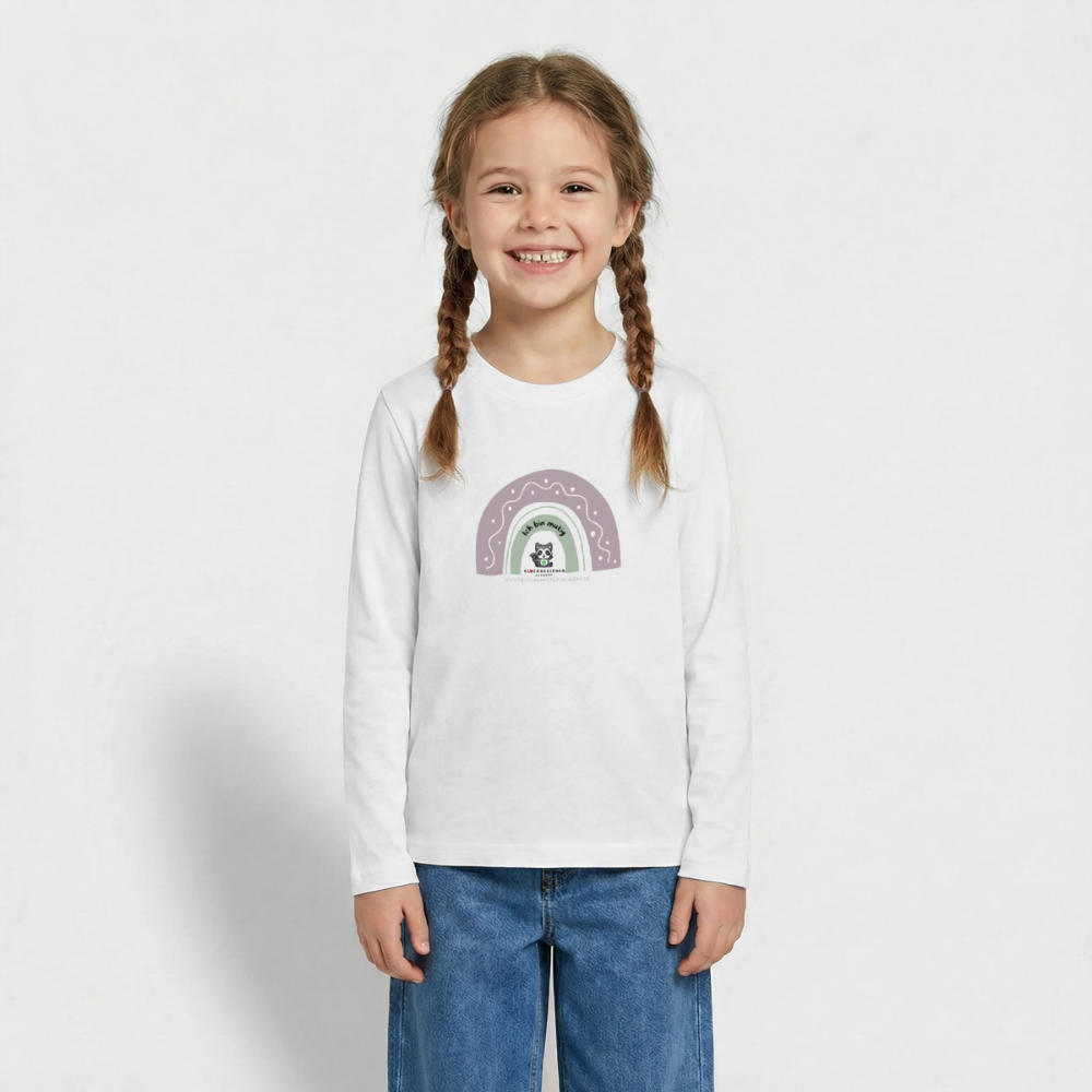 Langarmshirt für coole Teens - white