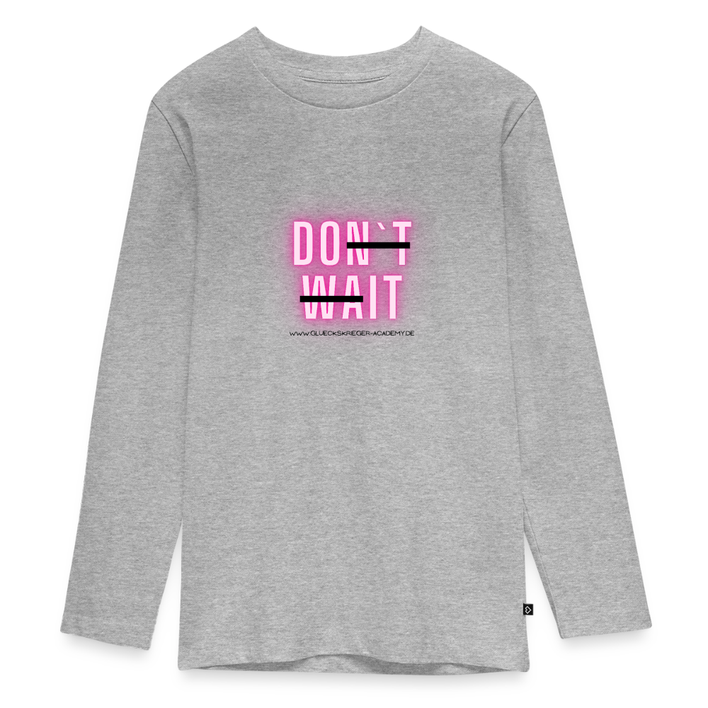 Langarmshirt für coole Teens-Do it - heather grey