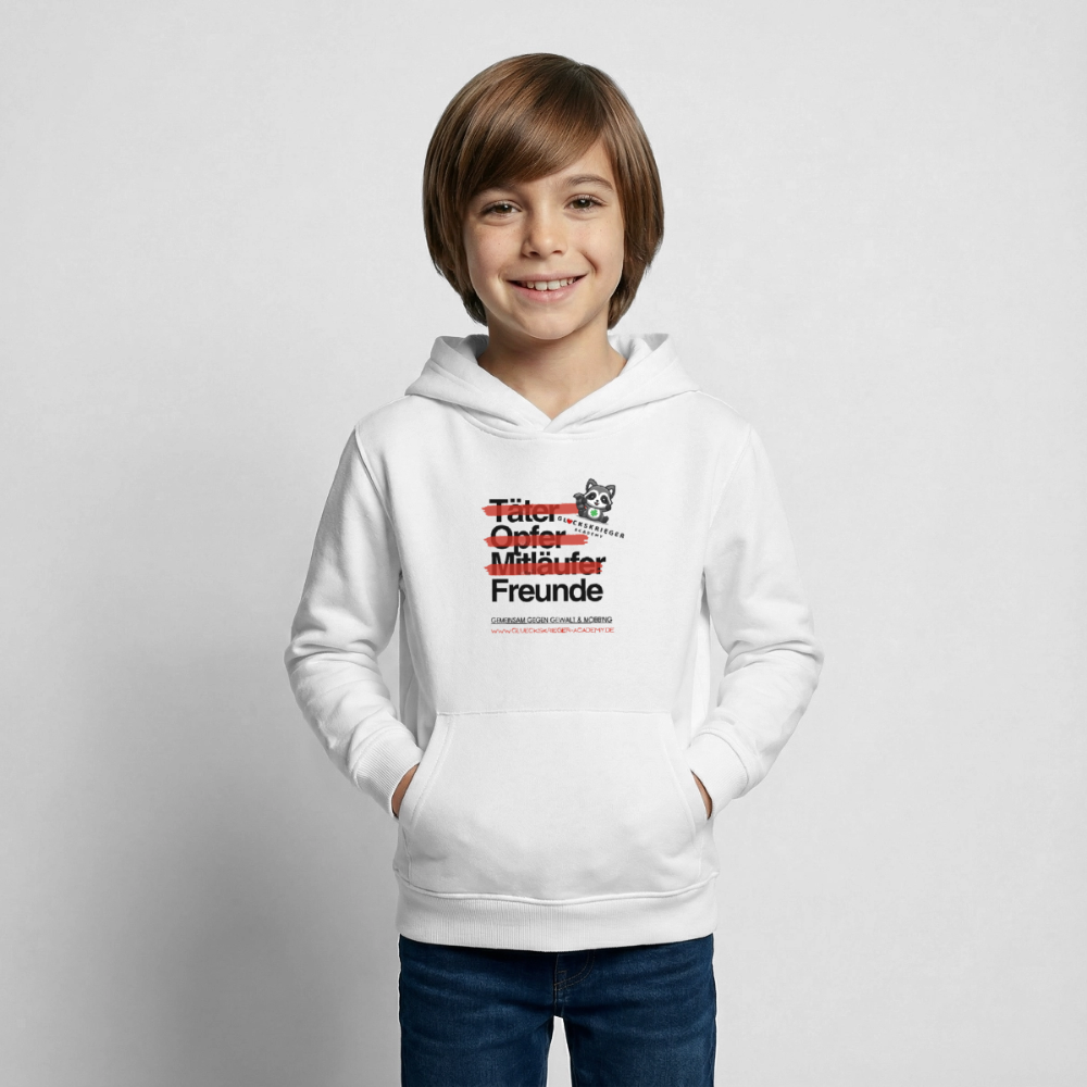Glückskrieger Hoodie – Freunde - white