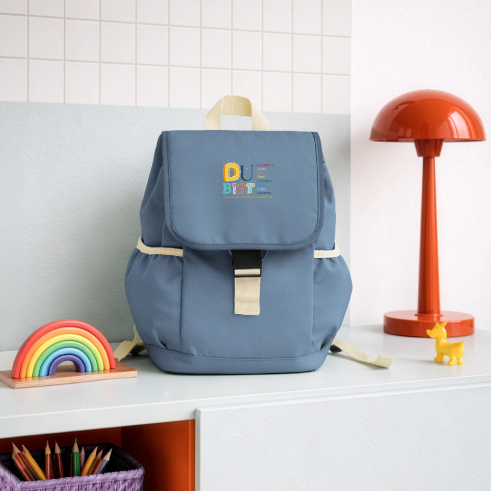 Kinder Rucksack – Mut & Selbstvertrauen für jeden Tag - steel blue