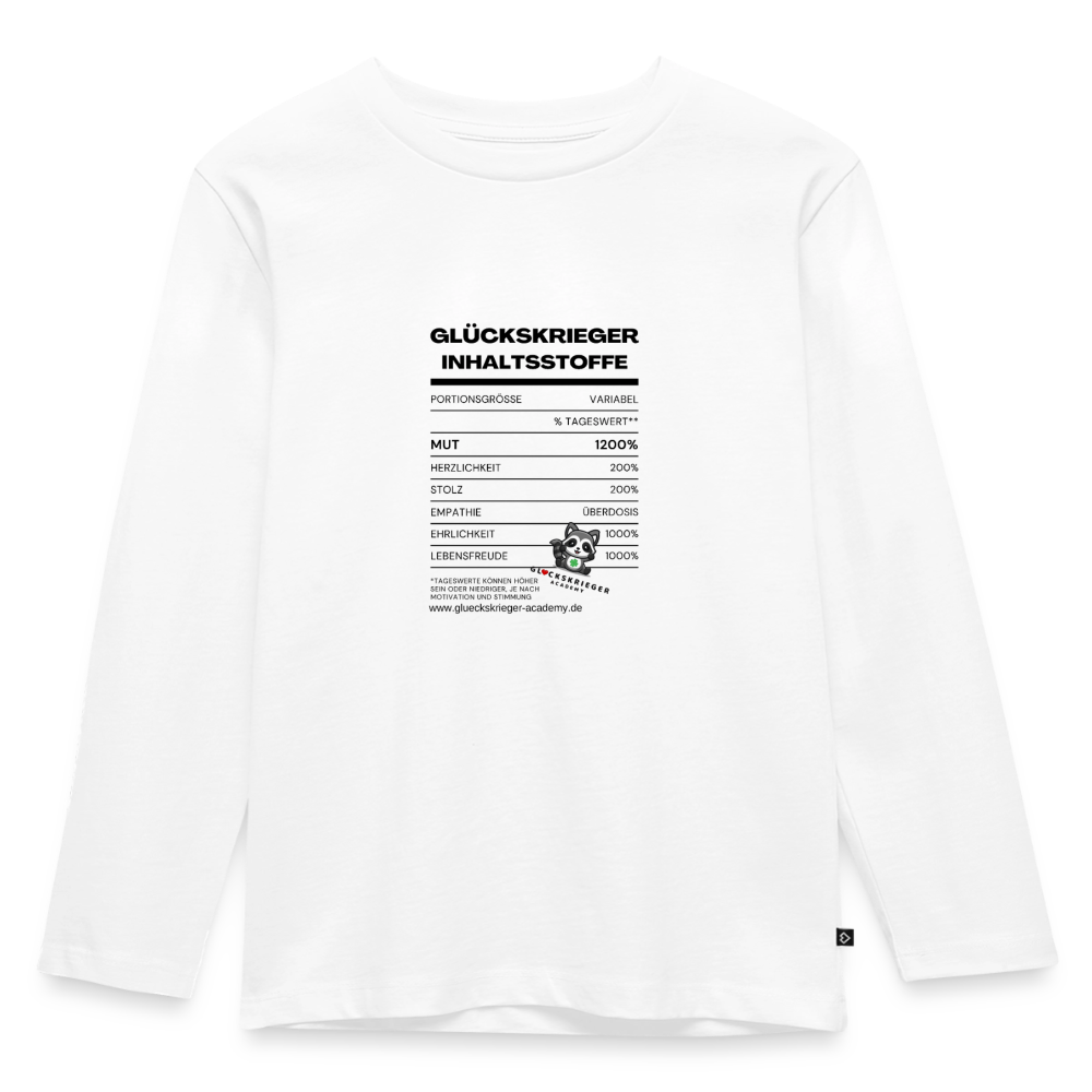 Langarmshirt für kleine Glückskrieger - white