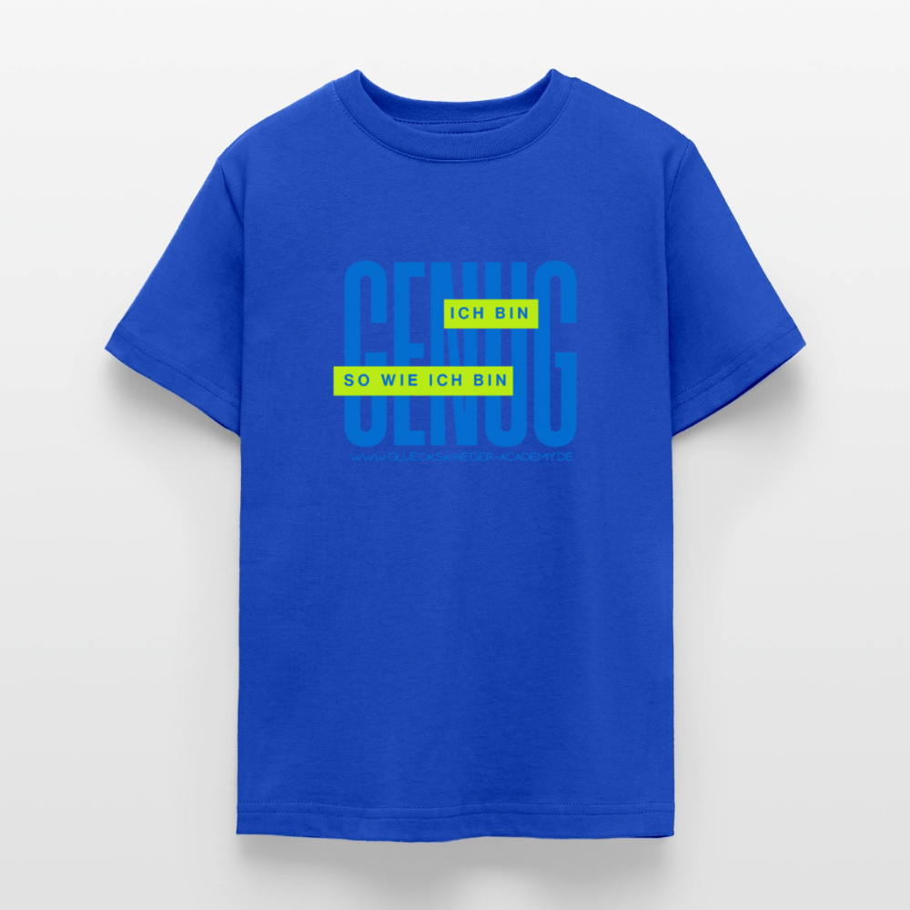 T-Shirt für Teens- Genug - royal blue