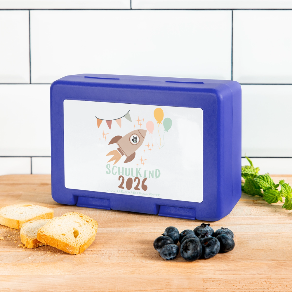 Kinder Lunchbox – Schulkind 2026 - royal blue