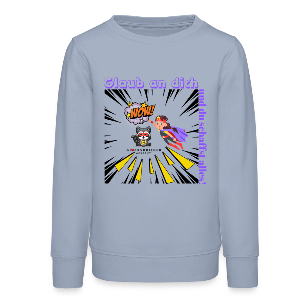 Glückskrieger Teens Pullover – Glaub an dich - lavender-violet