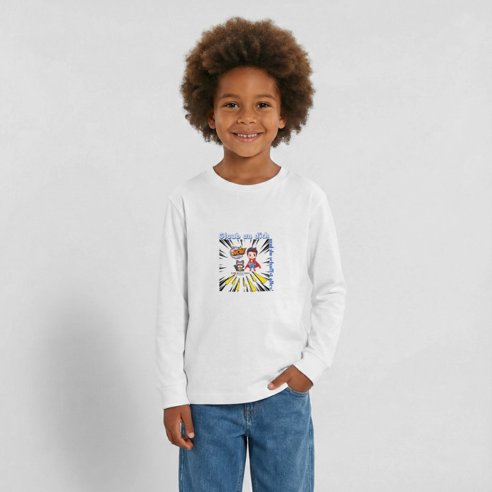Langarmshirt für coole Teens - white