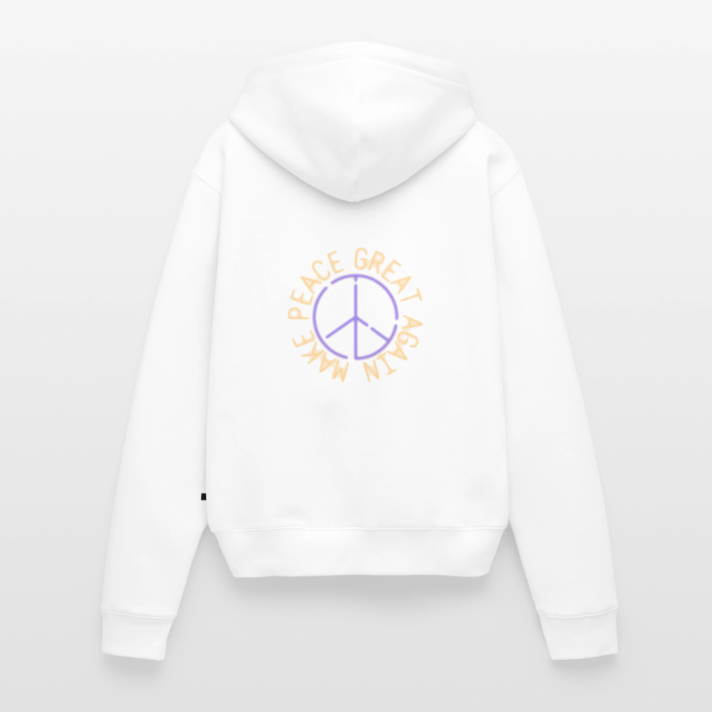 Damen Hoodies – Peace - white