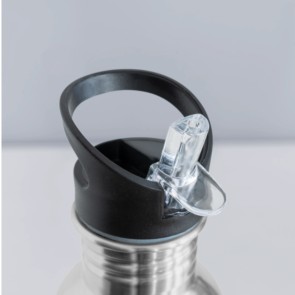 Glückskrieger Trinkflasche – Stark durch den Tag - silver