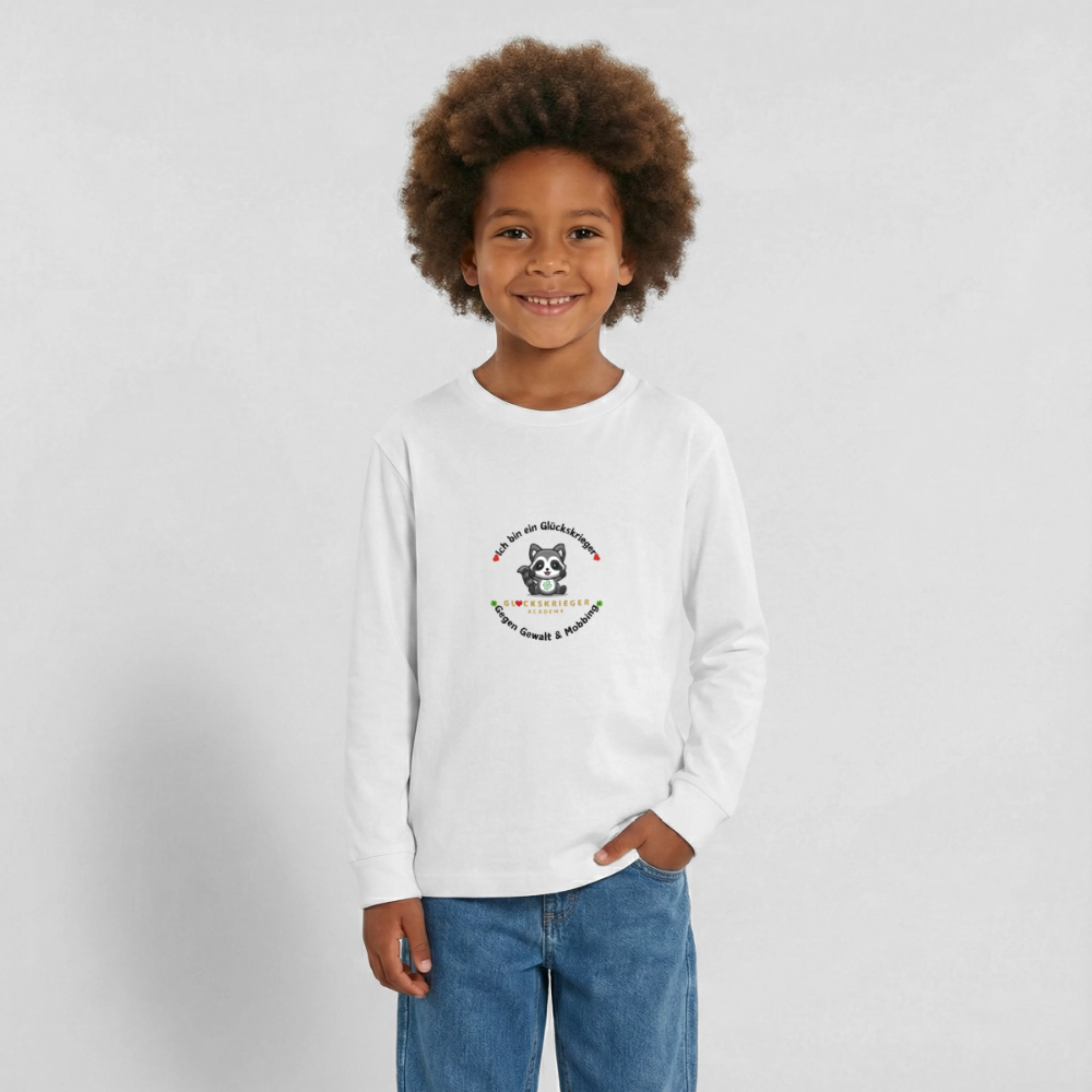 Langarmshirt für coole Teens - white