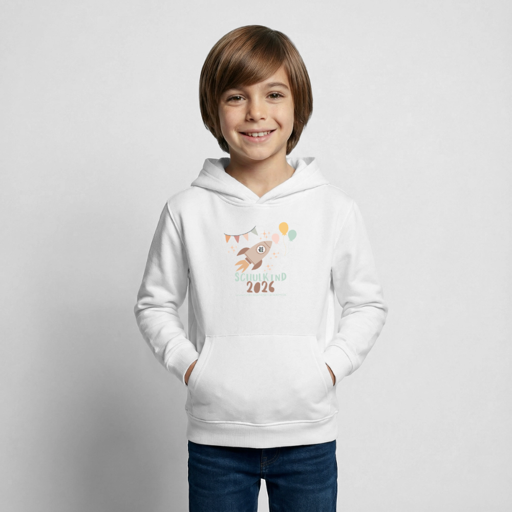 Glückskrieger Hoodie – Schulkind 2026 - white