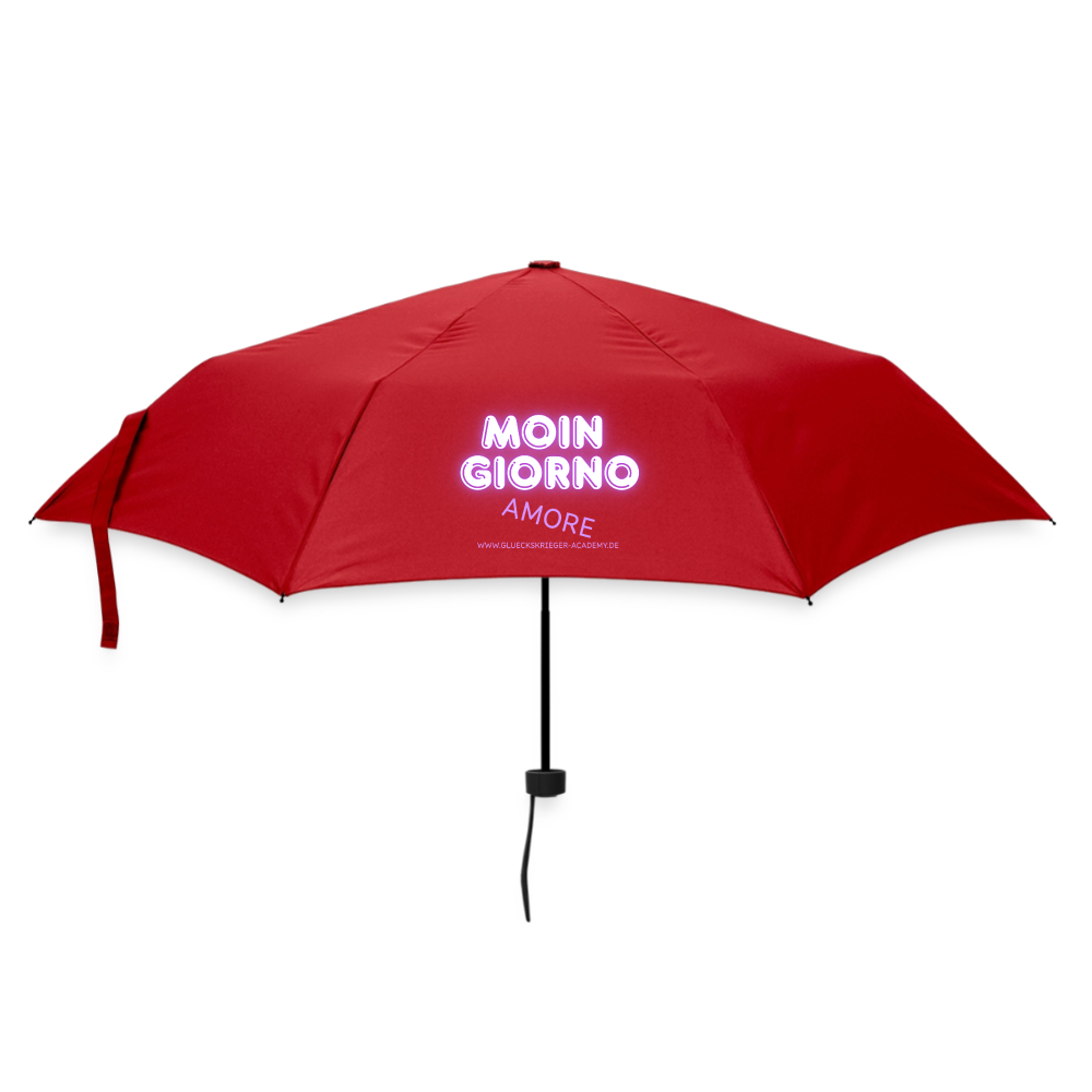 Glückskrieger Regenschirm – Stark durch jedes Wetter-Moin - red