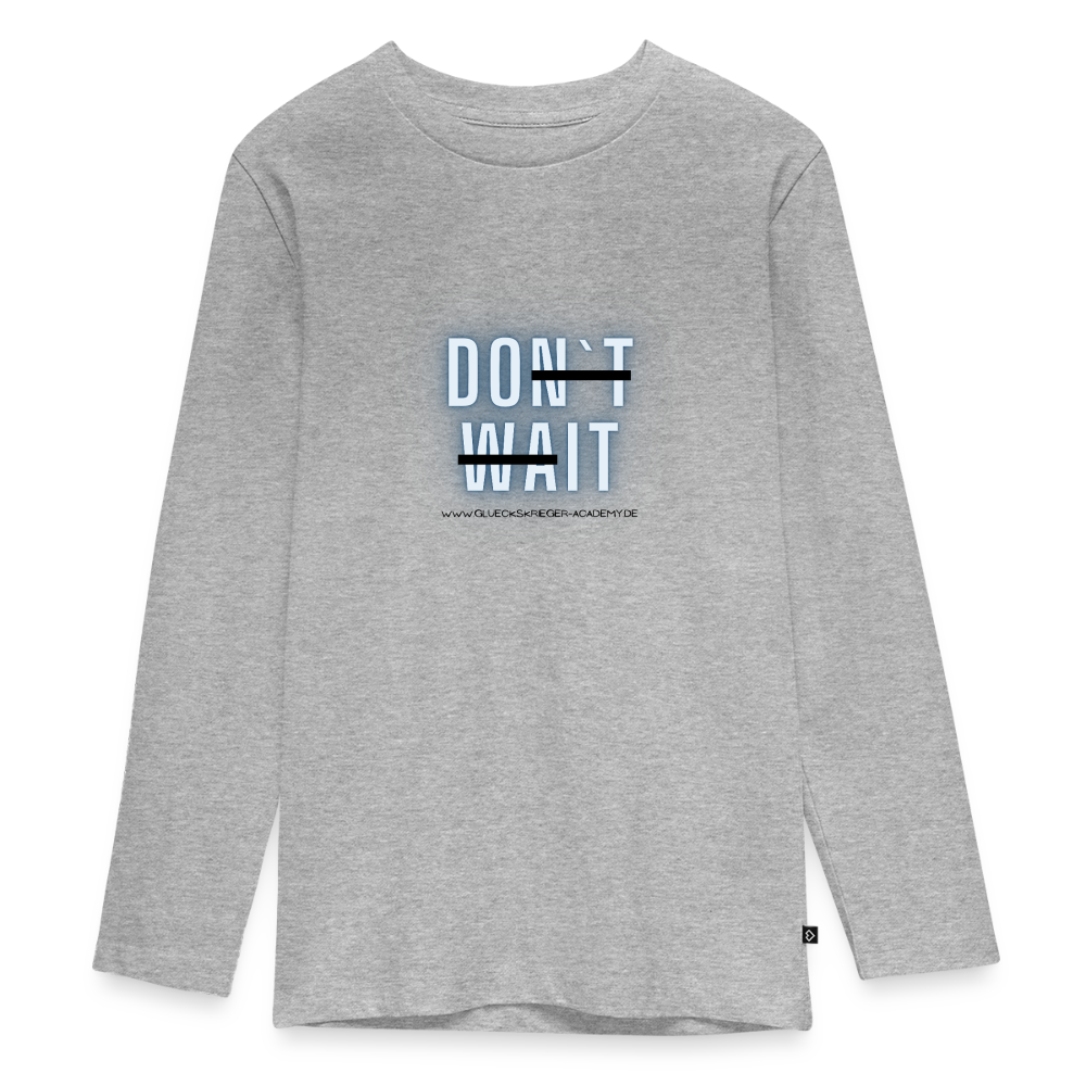 Langarmshirt für coole Teens-Do it - heather grey