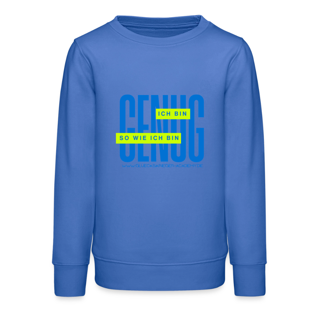 Glückskrieger Teens Pullover – Genug - carolina blue