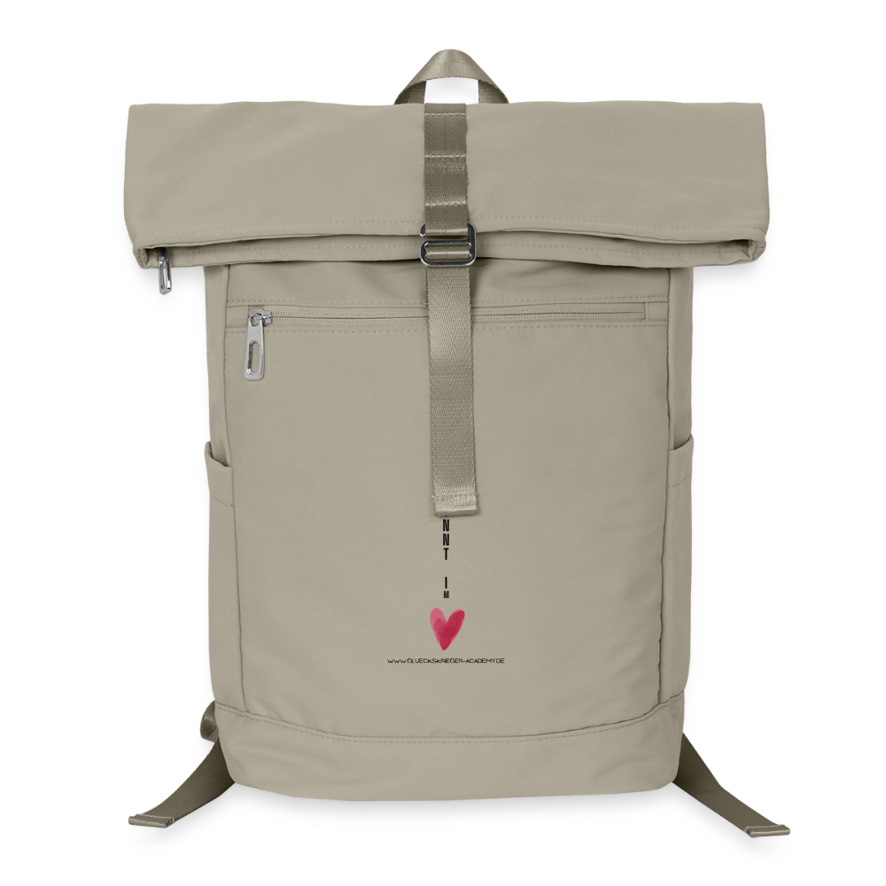 Glückskrieger Premium Rucksack-Mut - sand beige