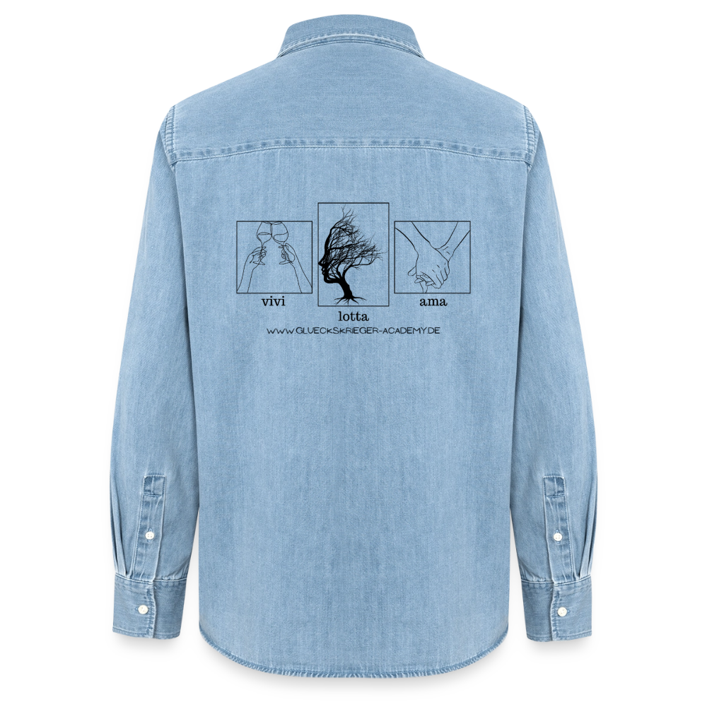 Glückskrieger Denim Shirt – vivi - light wash