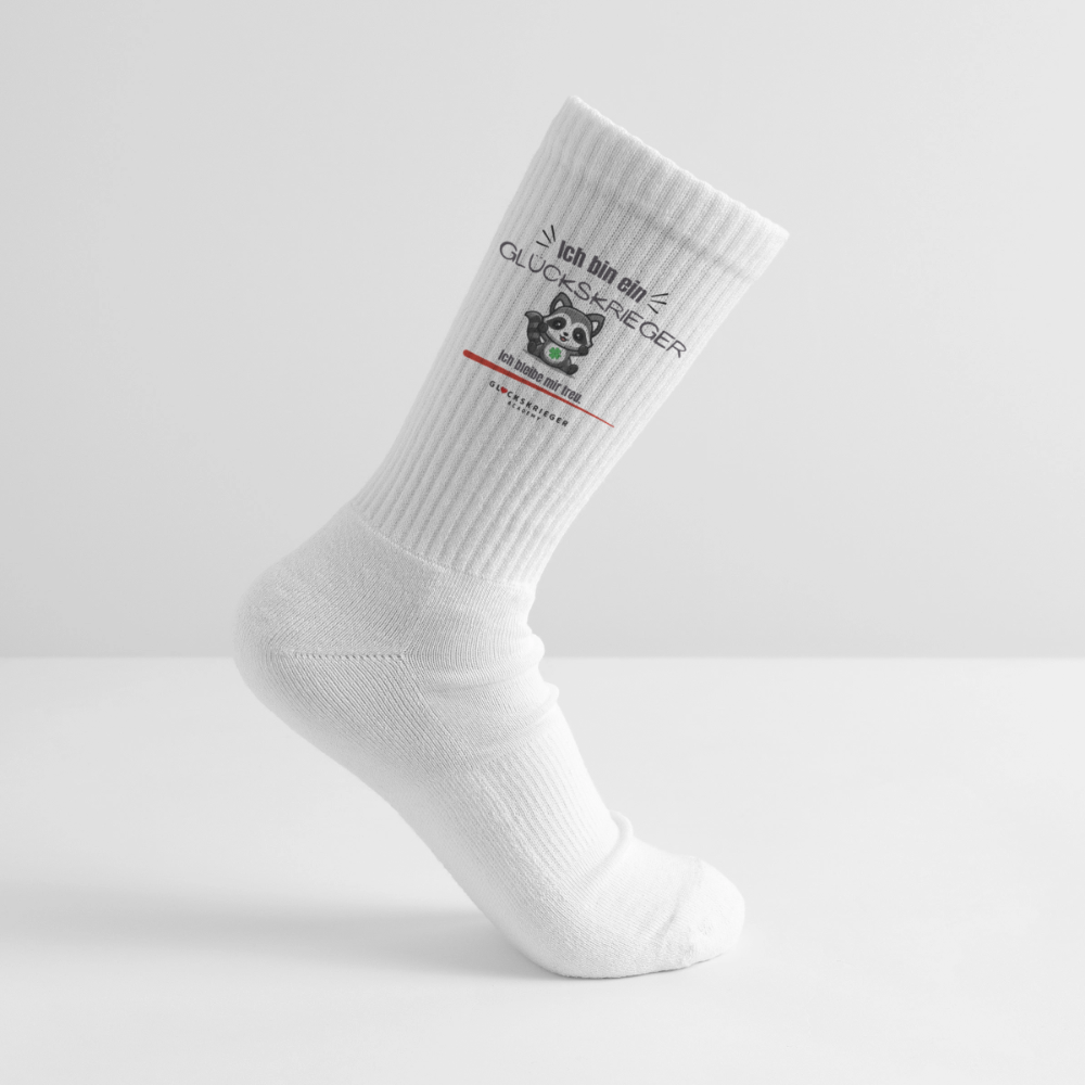 Glückskrieger Tennissocken - white