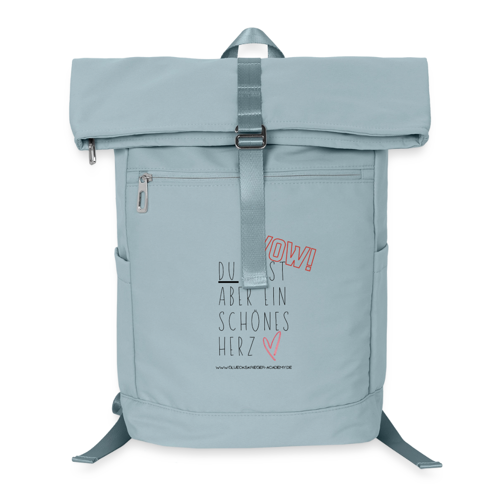 Glückskrieger Premium Rucksack-Herz - ice blue