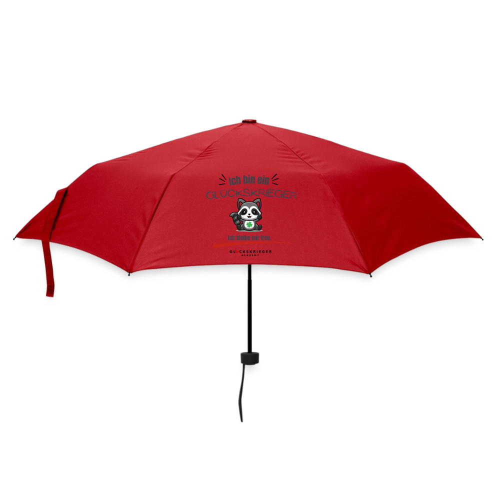 Glückskrieger Regenschirm – Stark durch jedes Wetter - red