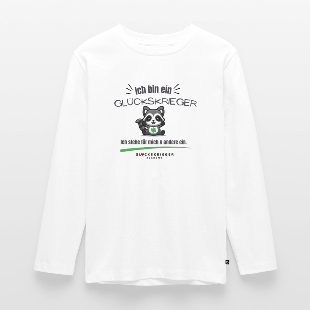 Langarmshirt für coole Teens - white