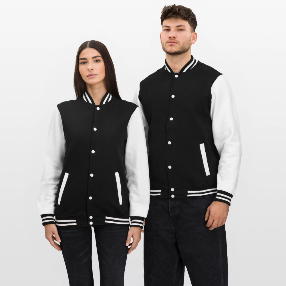 College Jacke –BE REAL - black/white