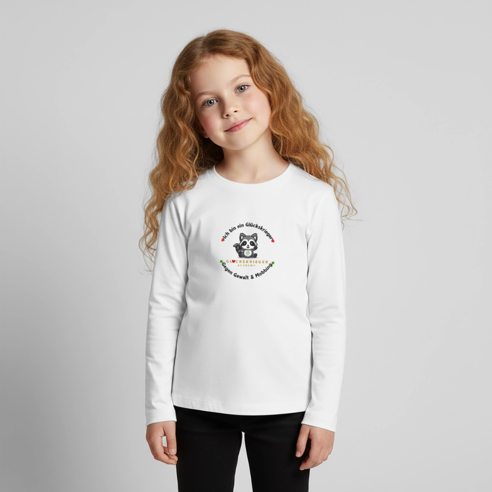 Langarmshirt für kleine Glückskrieger - white