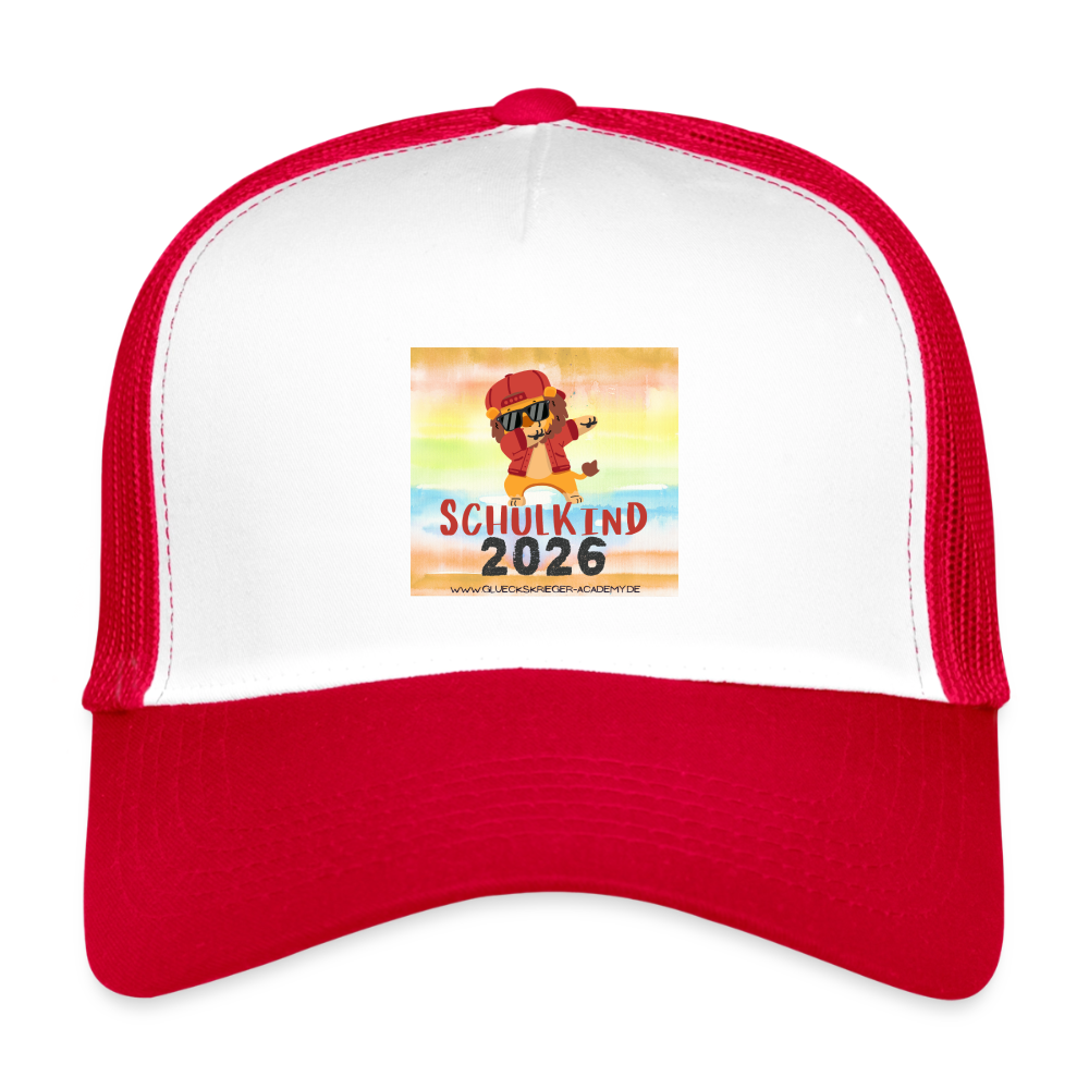 Kids’ Trucker Cap Schulkind 2026 - white/red