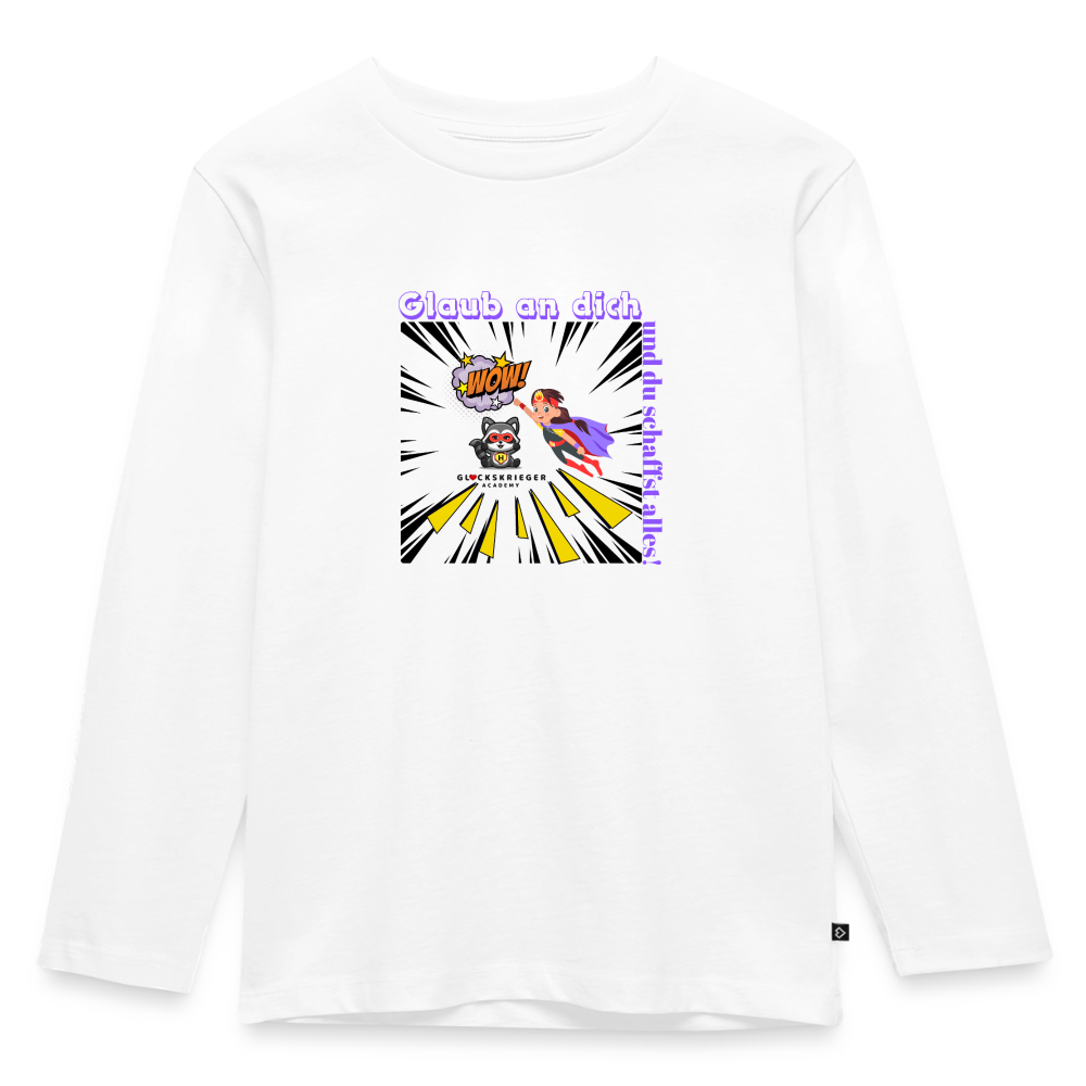 Langarmshirt für kleine Glückskrieger - white
