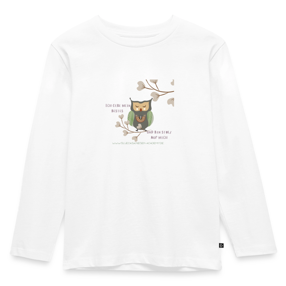 Langarmshirt für kleine Glückskrieger - white