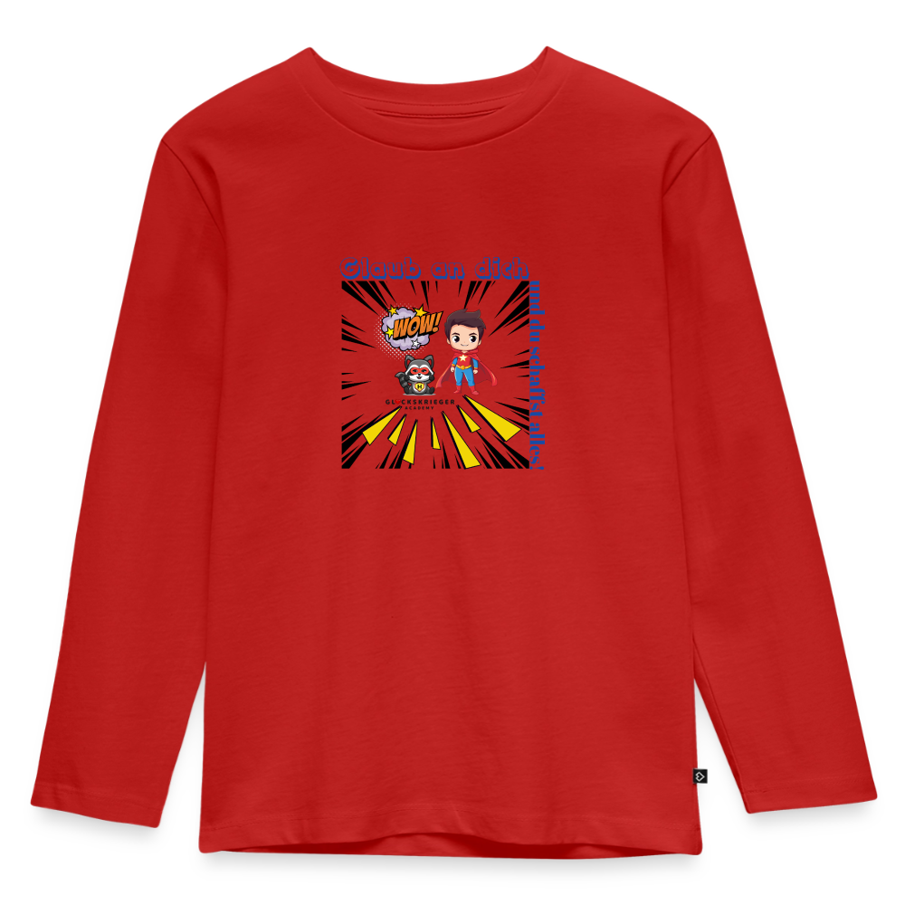 Langarmshirt für kleine Glückskrieger - red