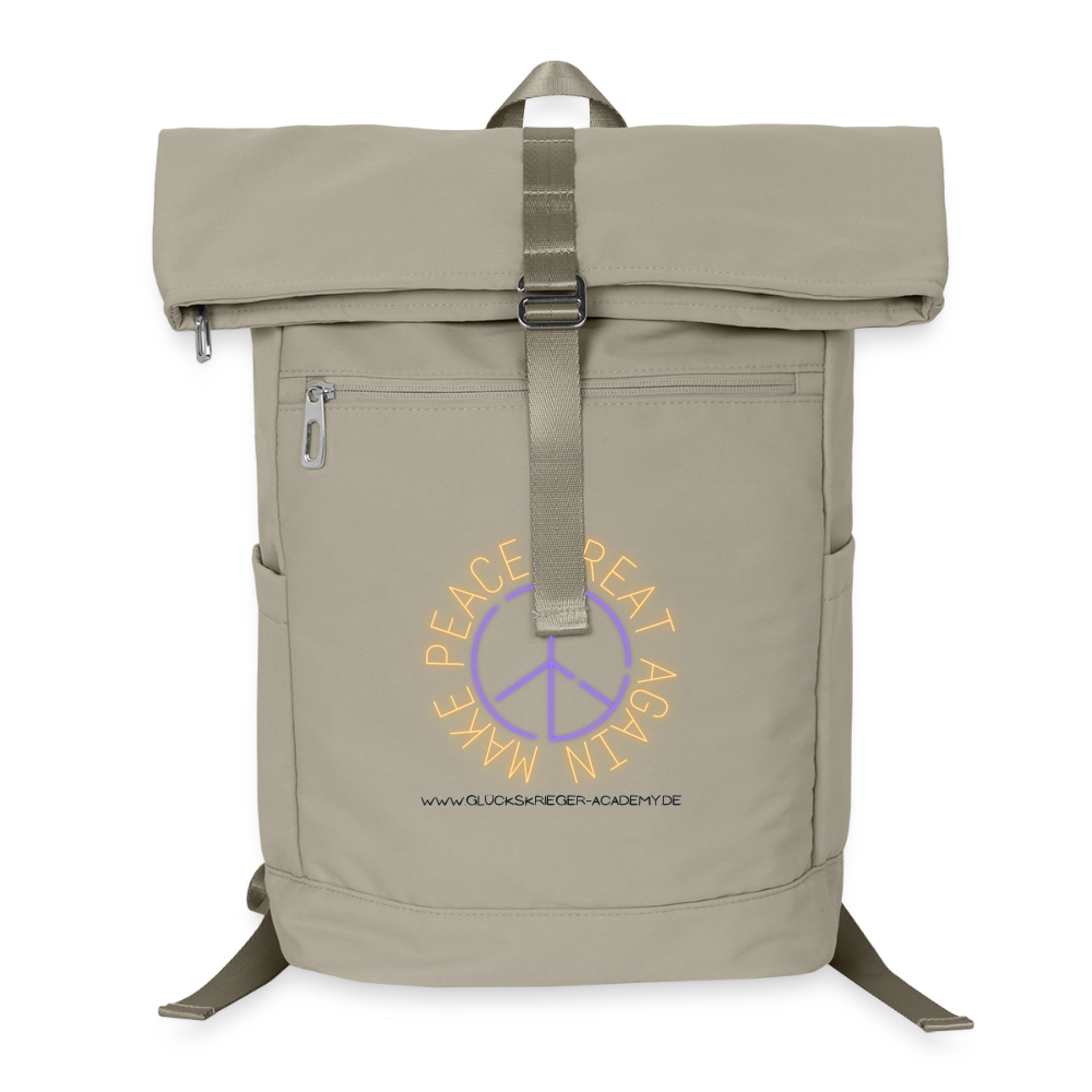 Glückskrieger Premium Rucksack - sand beige