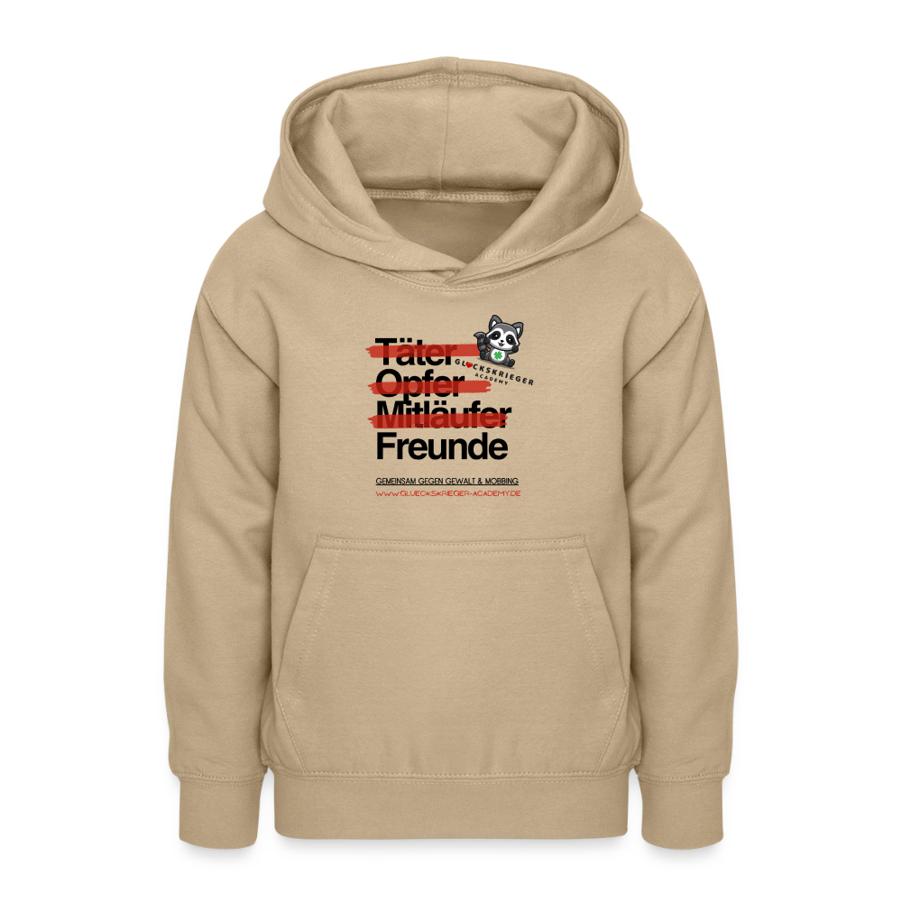 Glückskrieger Hoodie für Teens – Freunde - sand