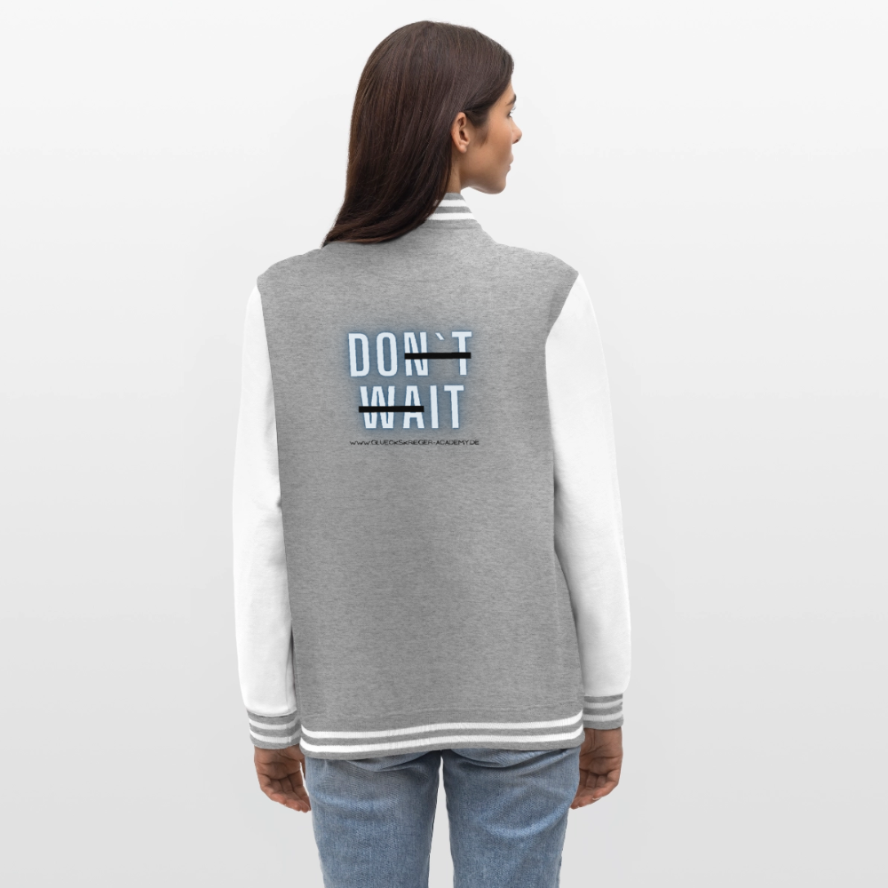 College Jacke –Do it - heather grey/white