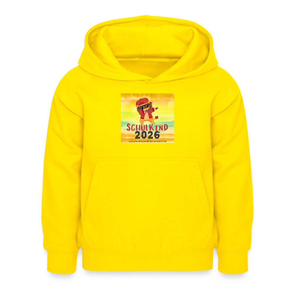 Glückskrieger Hoodie – Schulkind 2026 - yellow