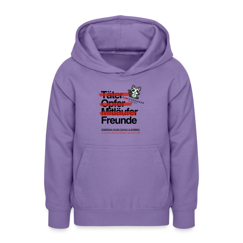 Glückskrieger Hoodie für Teens – Freunde - lavender