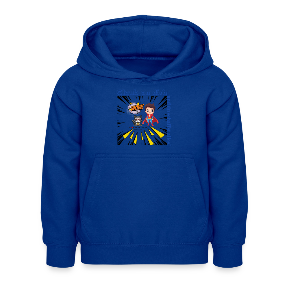 Glückskrieger Hoodie – Stark & Mutig - bright royal