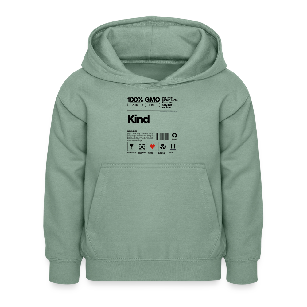 Glückskrieger Hoodie – Stark & Mutig - steel green