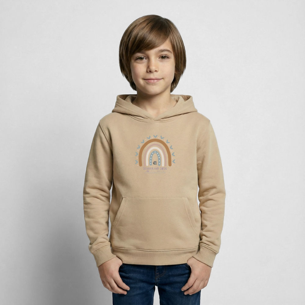 Glückskrieger Hoodie – Schulkind 2026 - sand