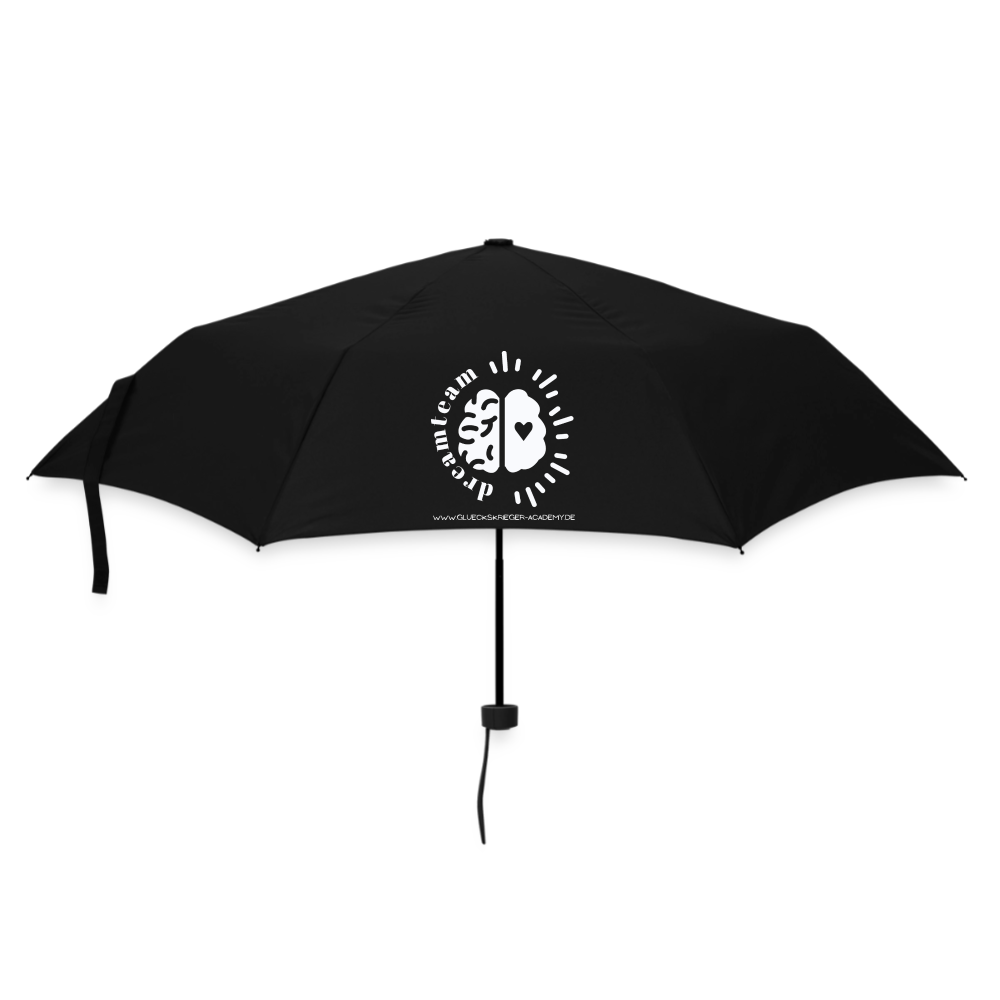 Glückskrieger Regenschirm – Stark durch jedes Wetter-Dreamteam - black