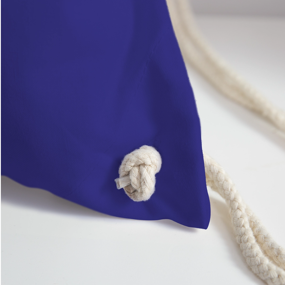 Glückskrieger Turnbeutel – Stärke für unterwegs - royal blue