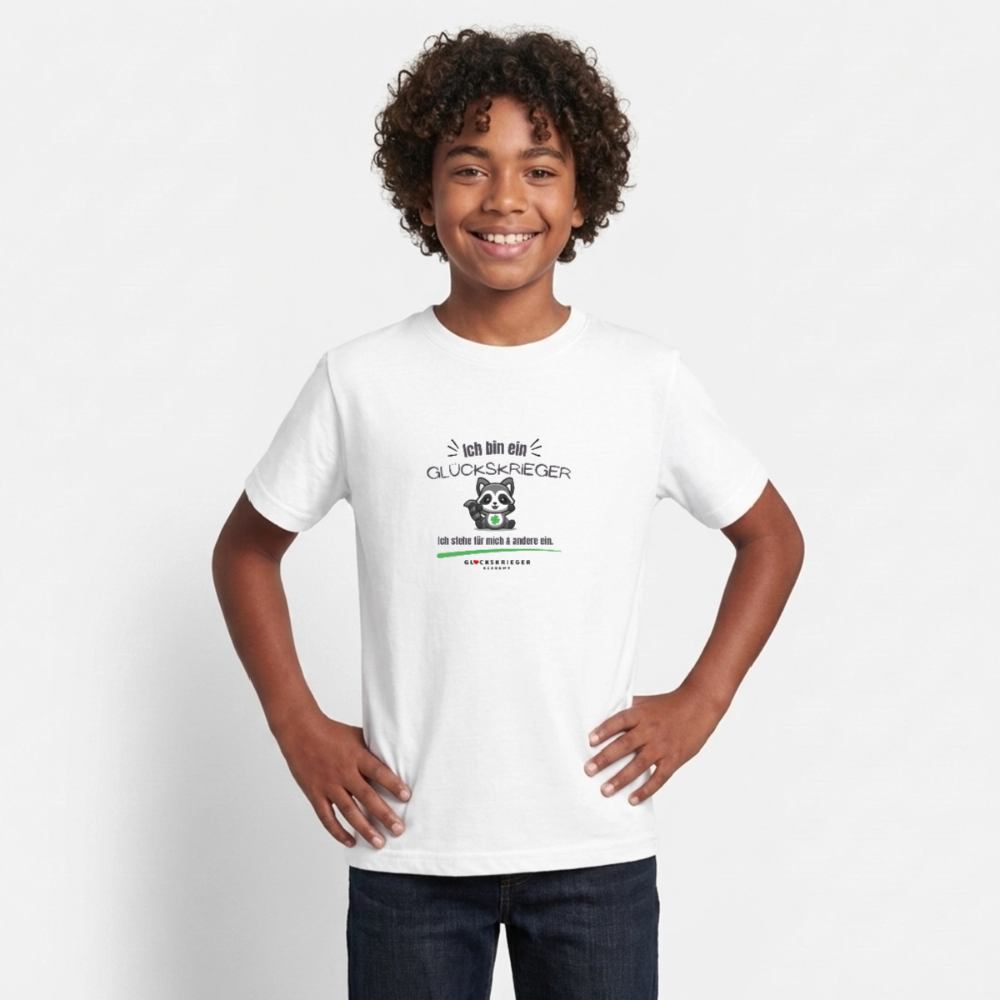 Glückskrieger T-Shirt für Teens – Stark für mich & andere - white